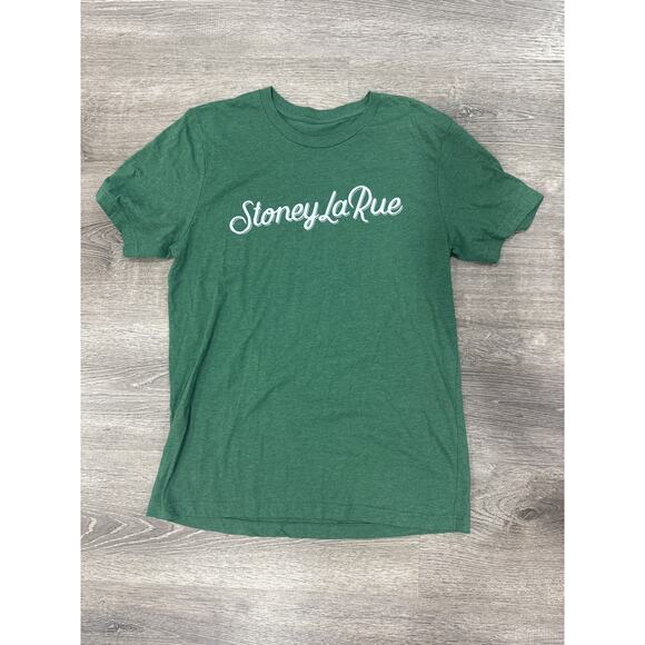 Stoney La Rue Band T-Shirt Women’s M Green Truck Graphic Band Tee autographed - Picture 1 of 5